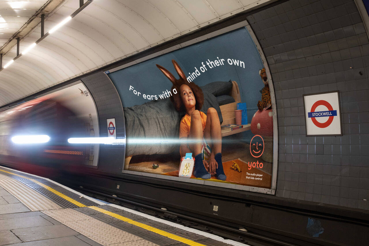 Yoto advertising campaign at Stockwell Underground station